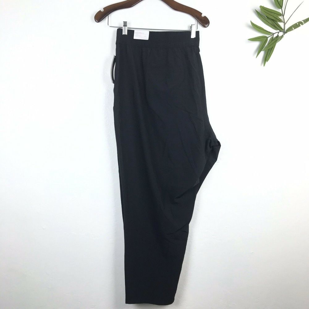 Peace & Pearls tapered Ankle Pants 3X Black